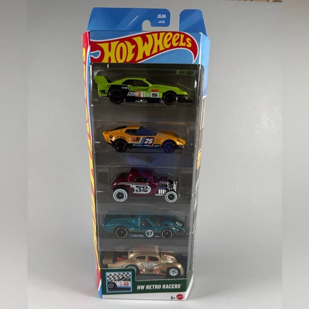 Hot Wheels 5 Car Pack HW Retro Racers